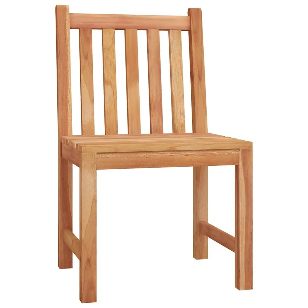 Garden Dining Set 4 Piece Outdoor Furniture Table Bench Chairs Brown Wood