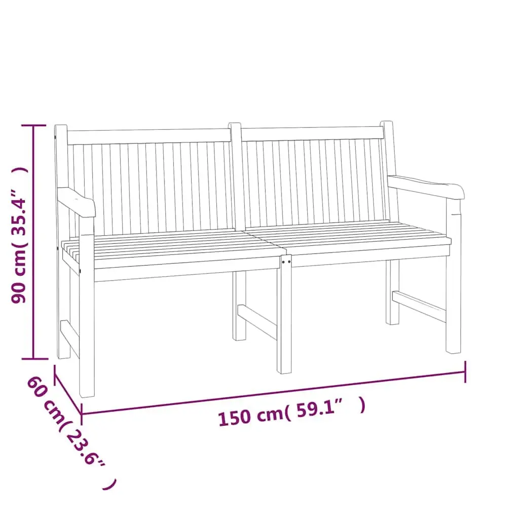 Garden Dining Set 5 Piece Solid Teak Wood Table and Chairs Outdoor Furniture Brown