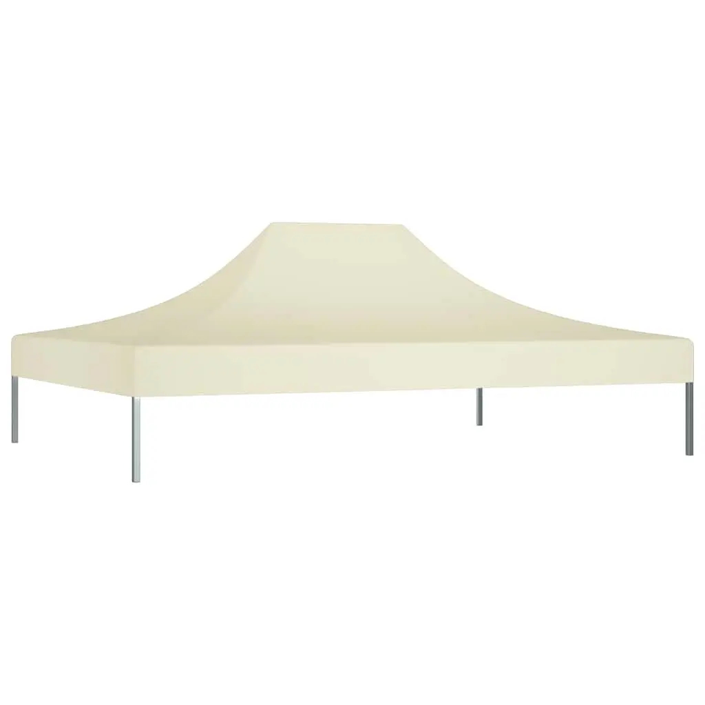 Party Tent Roof Replacement Canopy Top Cover 4.5x3 m Cream Outdoor Garden
