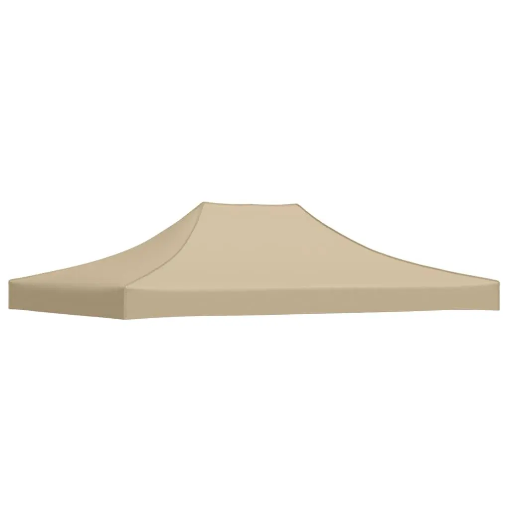 Party Tent Roof Replacement Canopy Top Cover 4.5 x 3 m Beige Oxford