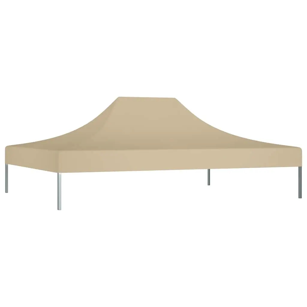 Party Tent Roof Replacement Canopy Top Cover 4.5 x 3 m Beige Oxford