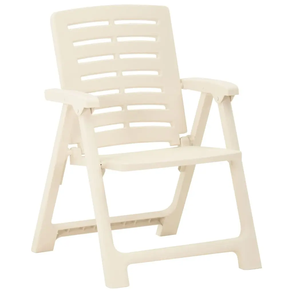 Outdoor Chairs 4 Pcs Set Garden Patio Seating Lightweight Easy Clean White