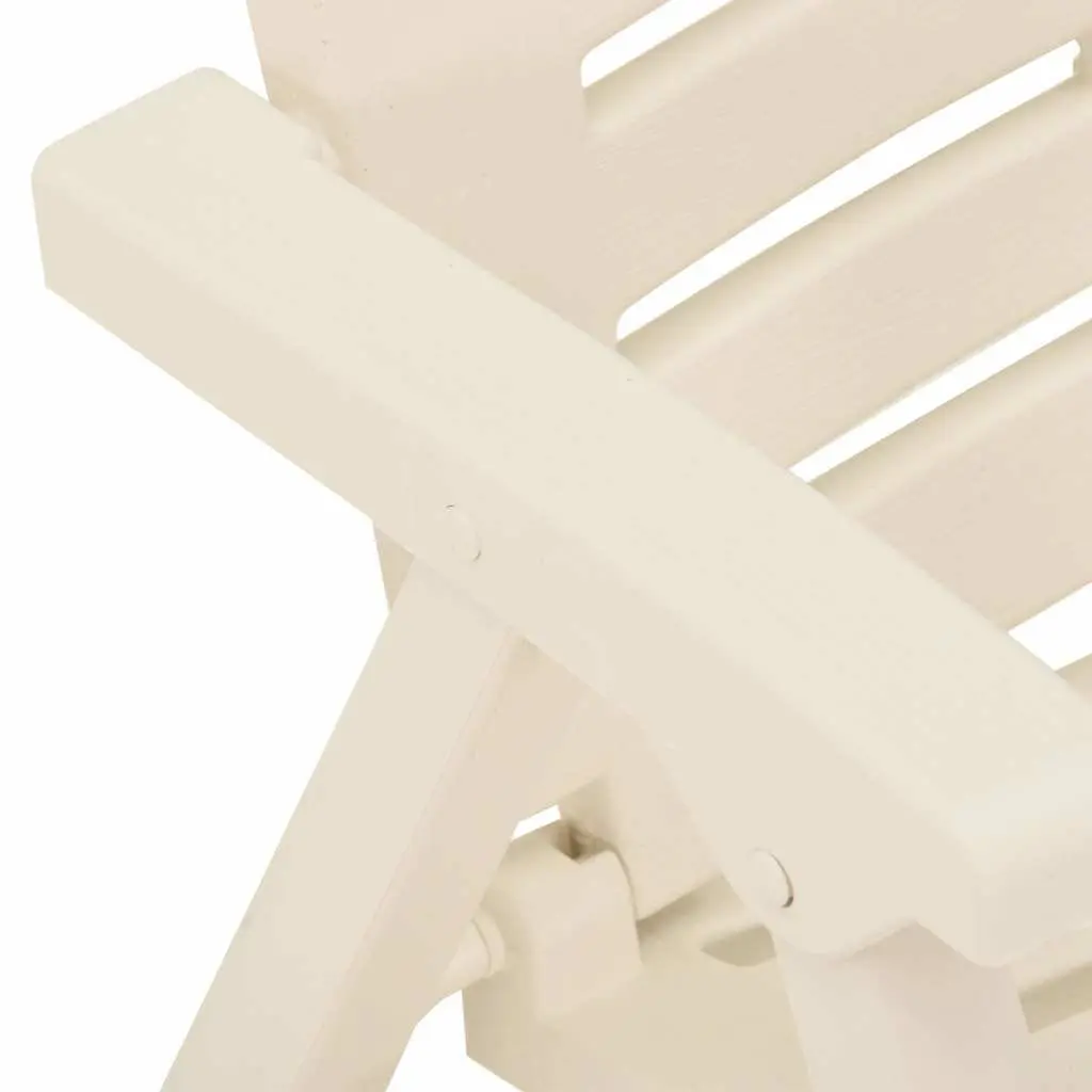 Outdoor Chairs 4 Pcs Set Garden Patio Seating Lightweight Easy Clean White