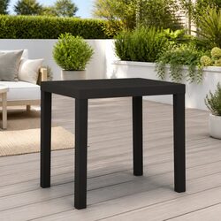 Garden Dining Table Anthracite Outdoor Patio Furniture Weather Resistant
