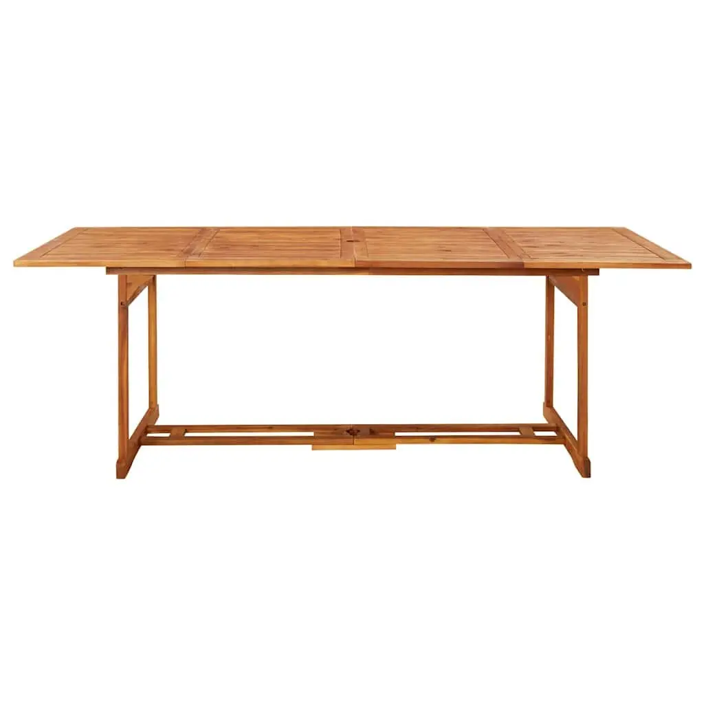Outdoor Dining Table 220x90x75cm Garden Patio Furniture Solid Wood Brown