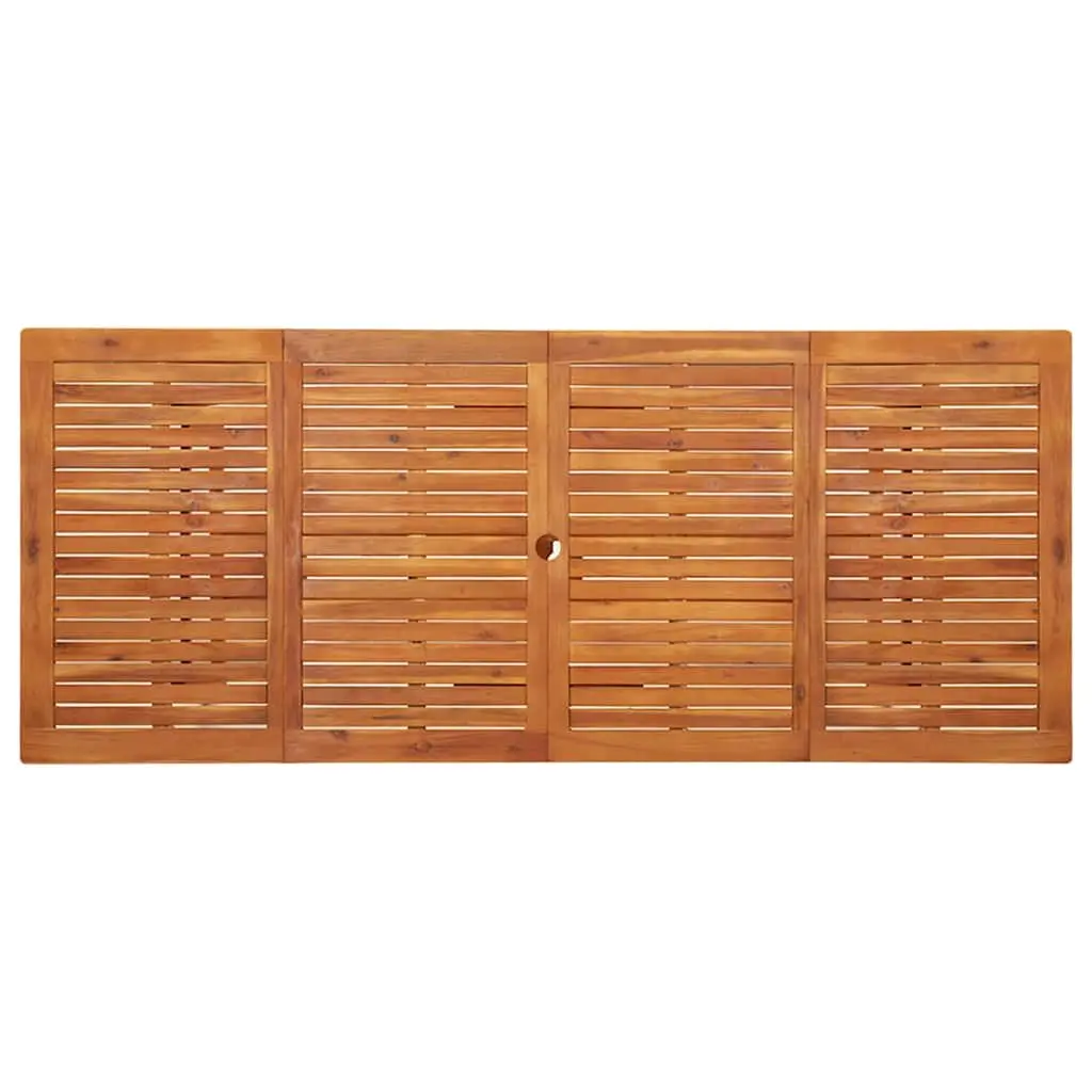 Outdoor Dining Table 220x90x75cm Garden Patio Furniture Solid Wood Brown