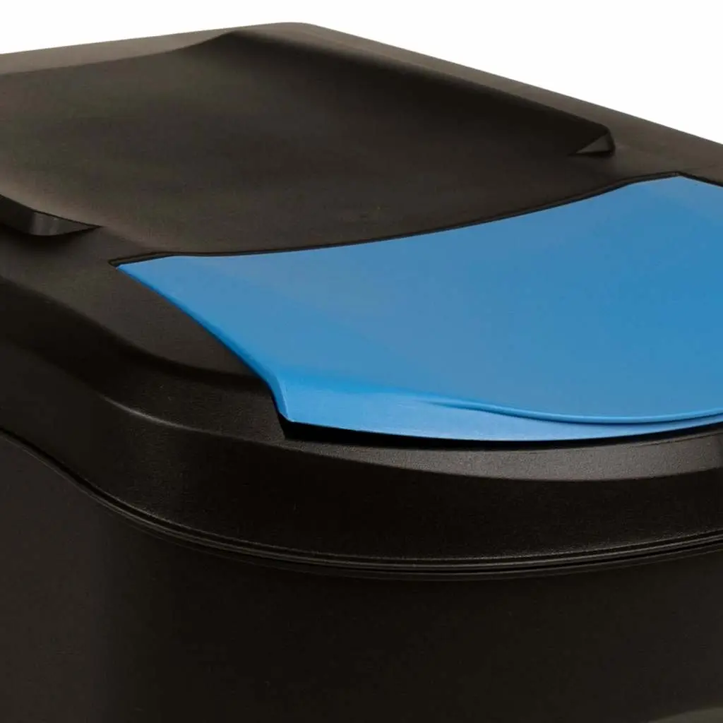Stackable Garbage Bin Boxes 100 L Anthracite Waste Sorting Containers 4 Piece