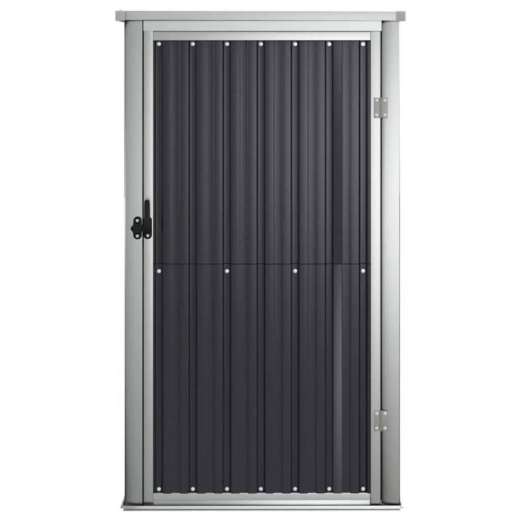 Garden Metal Storage Shed Galvanised Steel 88x89x161cm Anthracite