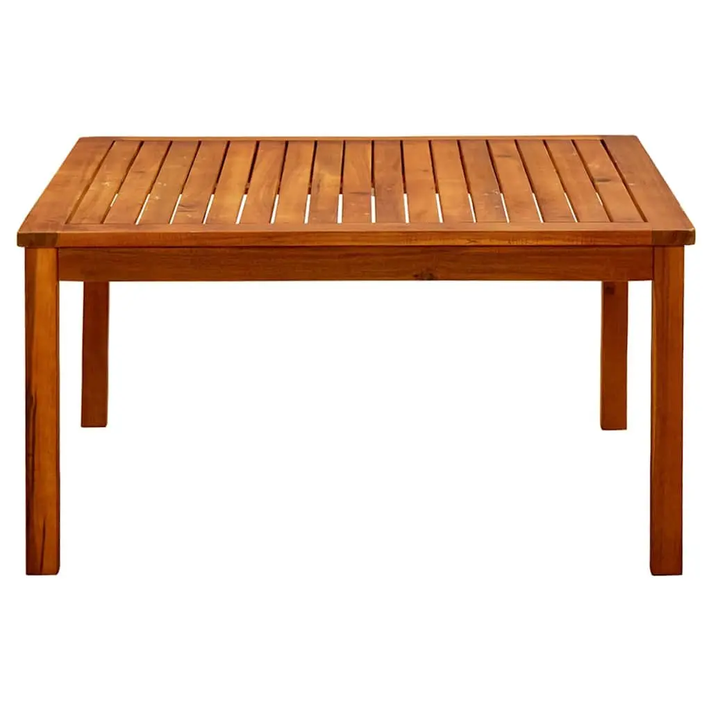 Outdoor Coffee Table Solid Acacia Wood Weather-Resistant 85x85x45 cm Brown