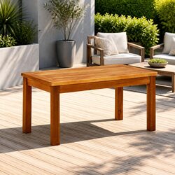 Outdoor Coffee Table 70x40x36 cm Solid Acacia Wood Slatted Brown Garden