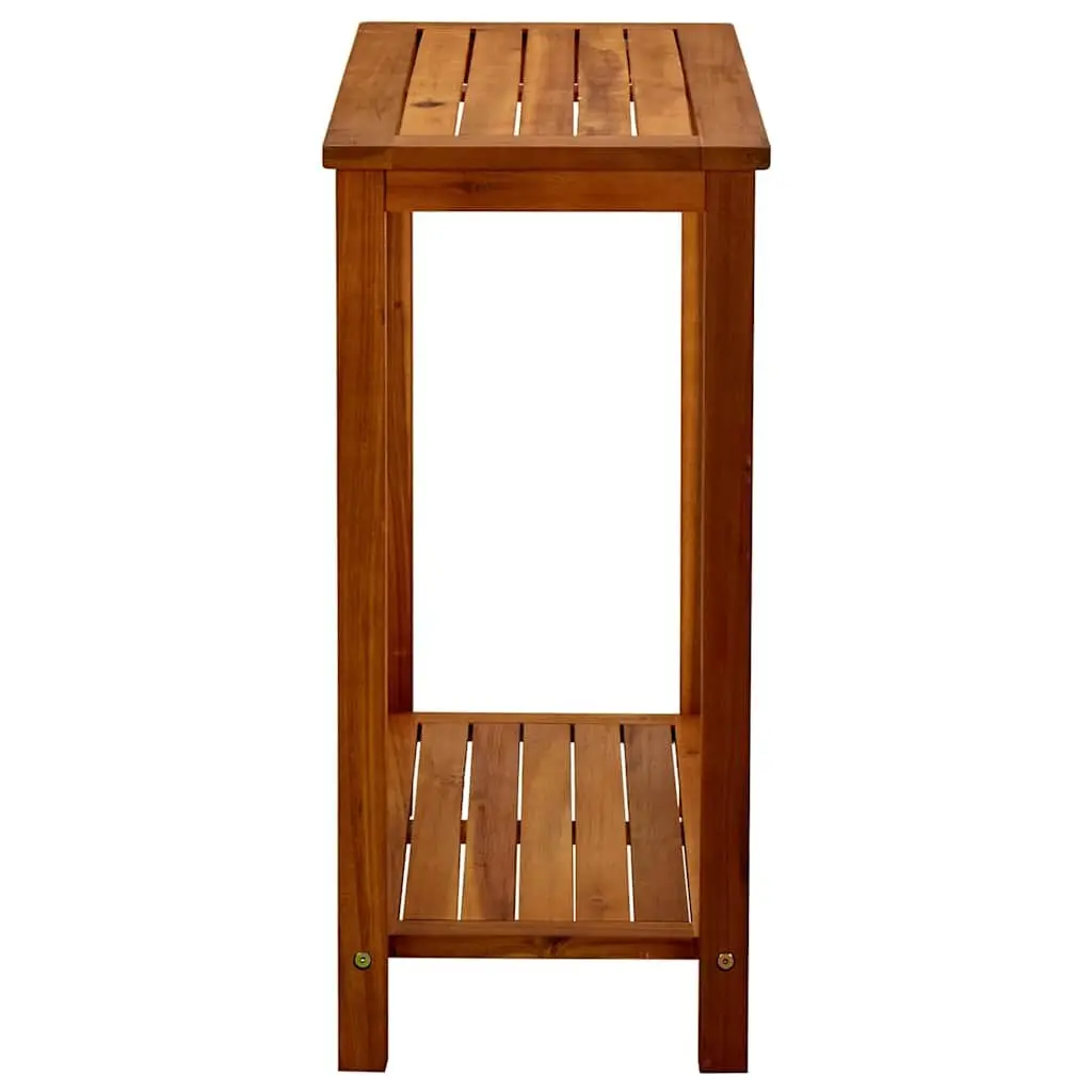 Garden Console Table Solid Acacia Wood 80x35x75cm Brown Outdoor Patio Furniture