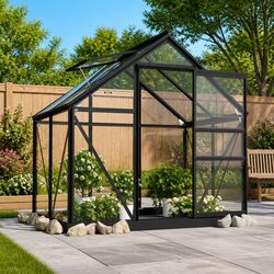 Greenhouse Glass Replacements 36 pcs Transparent Tempered Glass Panels