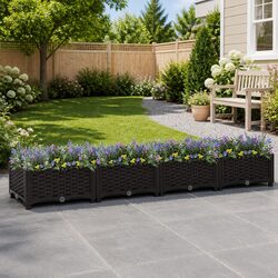 Raised Garden Bed Planter for Flowers Vegetables Herbs Outdoor Gardening