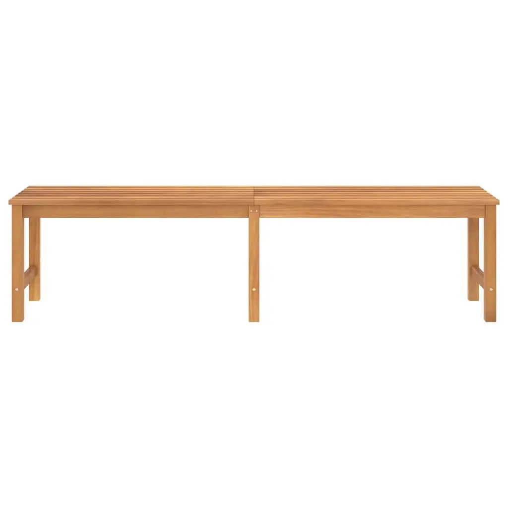 Teak Wood Garden Bench 180cm Outdoor Patio Seating Furniture Brown