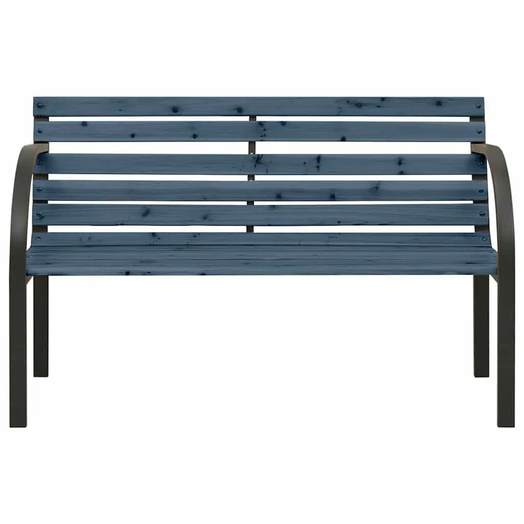 Children's Garden Bench Wooden Construction 81cm Grey