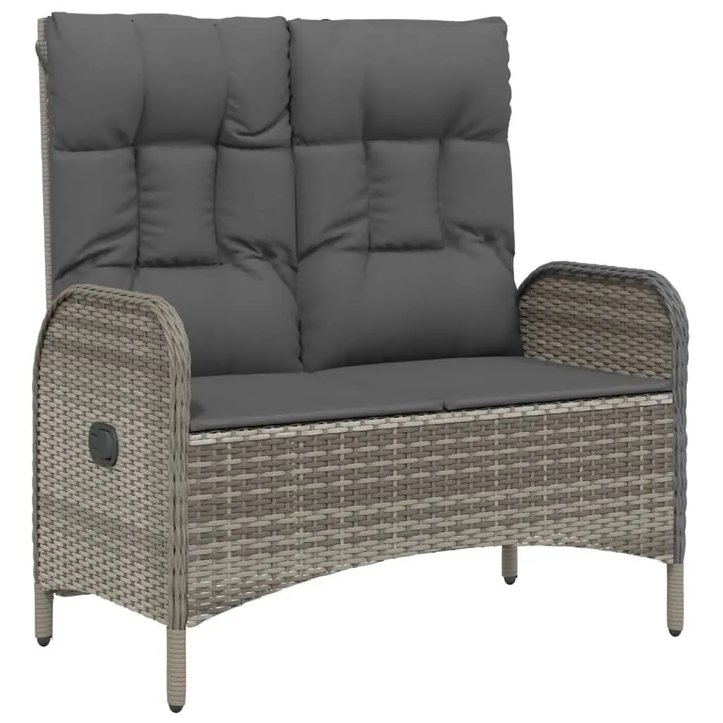 3 Piece Outdoor Dining Set Garden Furniture Grey Poly Rattan Chairs Table