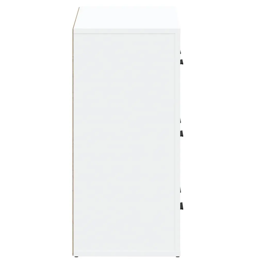 Sideboards 2 pcs White Storage Cabinet Engineered Wood Furniture