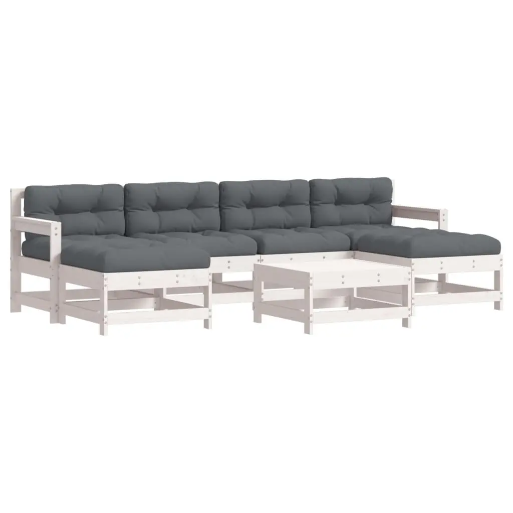 7 Piece Garden Lounge Set with Cushions Outdoor Furniture Patio Sofa Seating