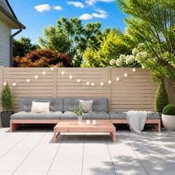Wooden Garden Lounge Set 4 Piece Outdoor Furniture Patio Sofa with Cushions