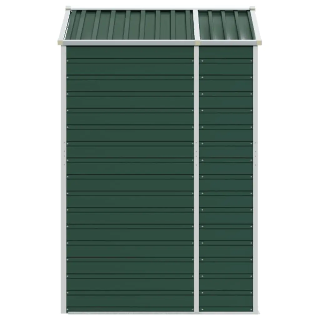 Garden Shed Galvanised Steel Outdoor Storage Tool House Green 191x130x198cm