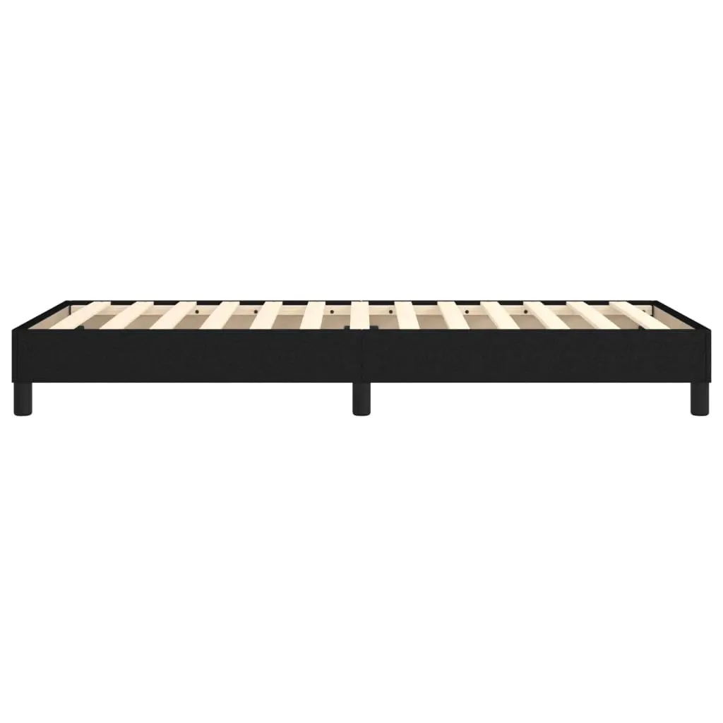Box Spring Bed Frame Supportive King Single Size Black Fabric