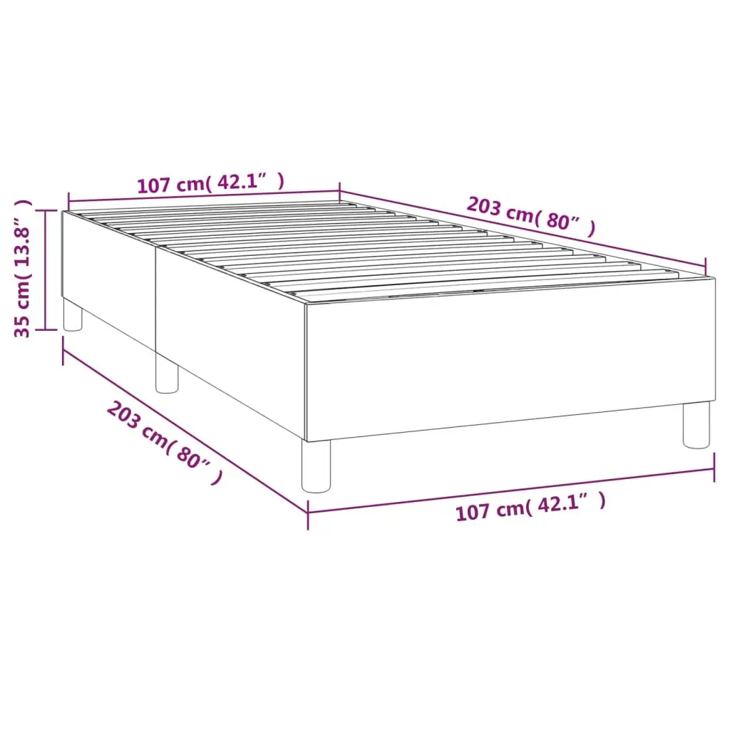 Box Spring Bed Frame Velvet Upholstered King Single Size Black