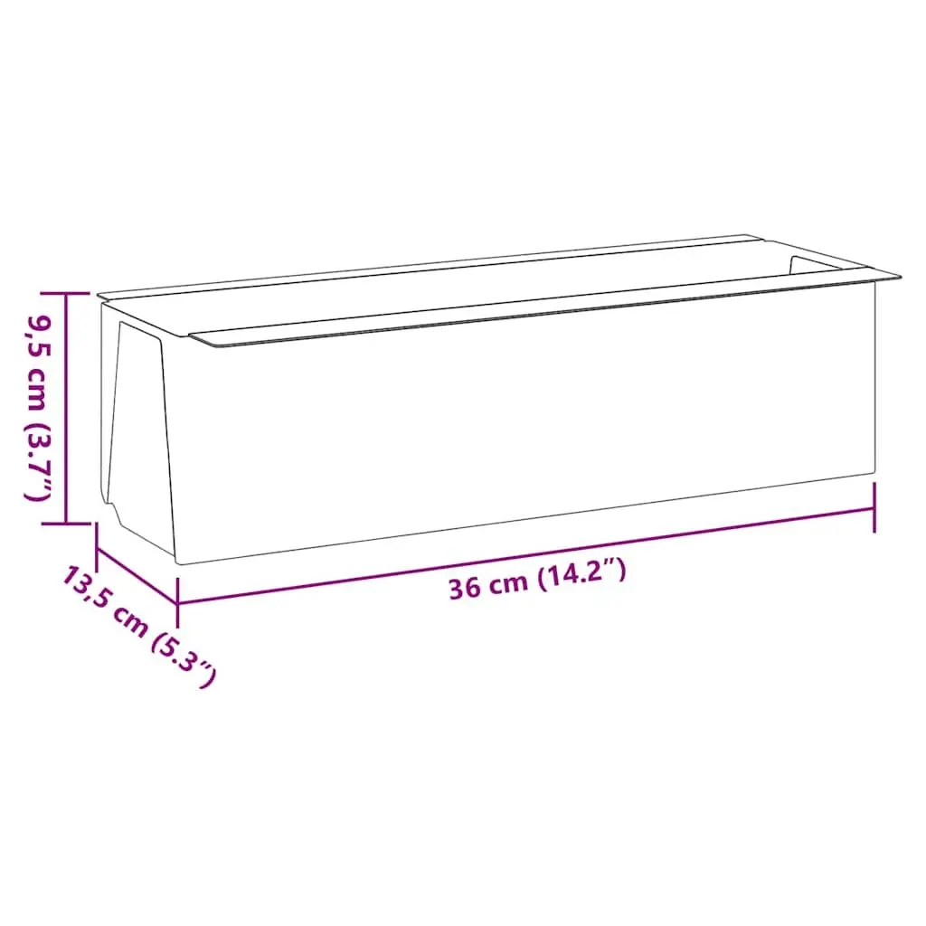 Flower Boxes Euro Pallets 12 Piece Grey Planter Pots Indoor Outdoor