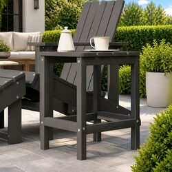Garden Adirondack Side Table Anthracite Outdoor Patio Furniture Weather