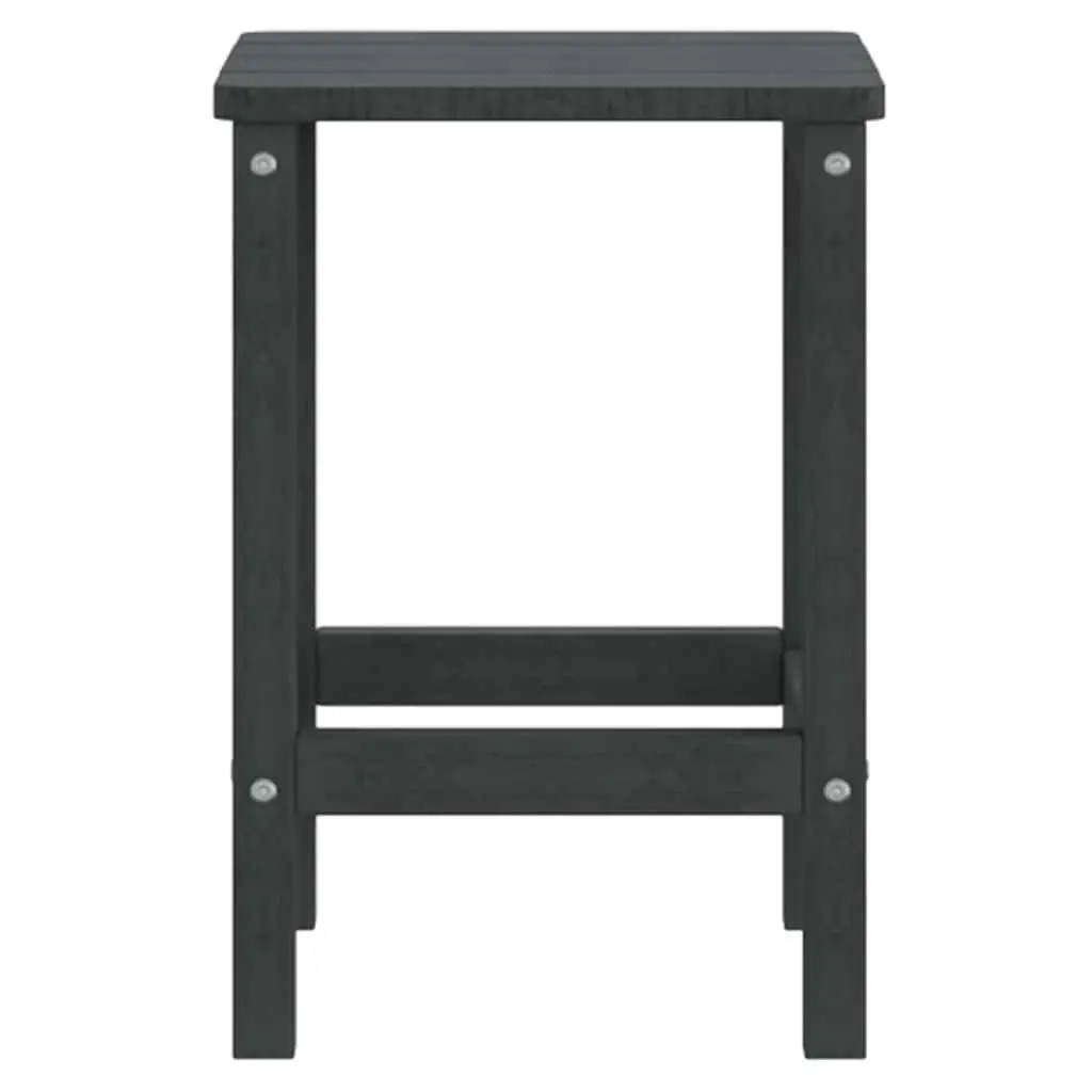 Adirondack Side Table Weather Resistant HDPE Anthracite Outdoor Patio Furniture