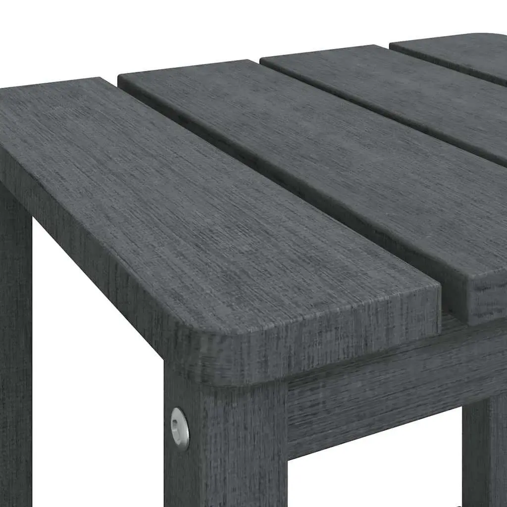 Adirondack Side Table Weather Resistant HDPE Anthracite Outdoor Patio Furniture