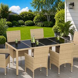 Rectangular Glass Table Top Tempered Glass Matte Indoor Outdoor Black
