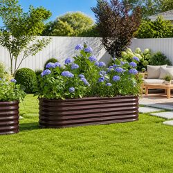 Garden Raised Bed Planter Box Outdoor Vegetable Flower Herb Pot Sturdy Frame