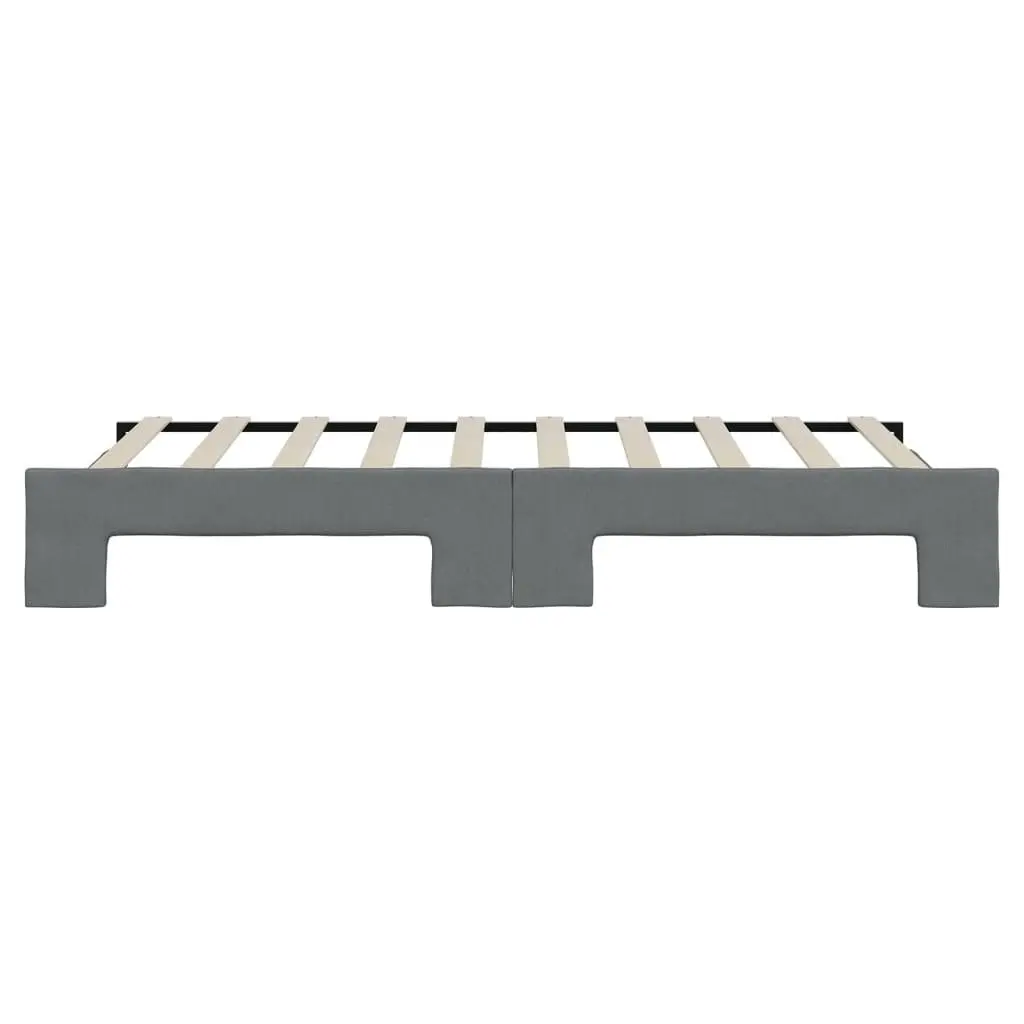 Daybed with Trundle Modern Sofa Bed Grey 90x190 cm