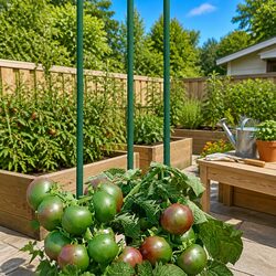 Plant Stakes 30 pcs 90 cm Steel Garden Support Climbing Vegetables Flowers