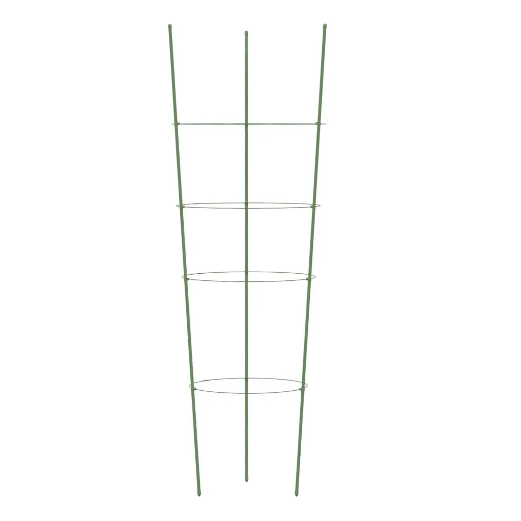 Plant Support Cage Ring Steel 90cm Green for Tomato Climbing Flower Vegetable