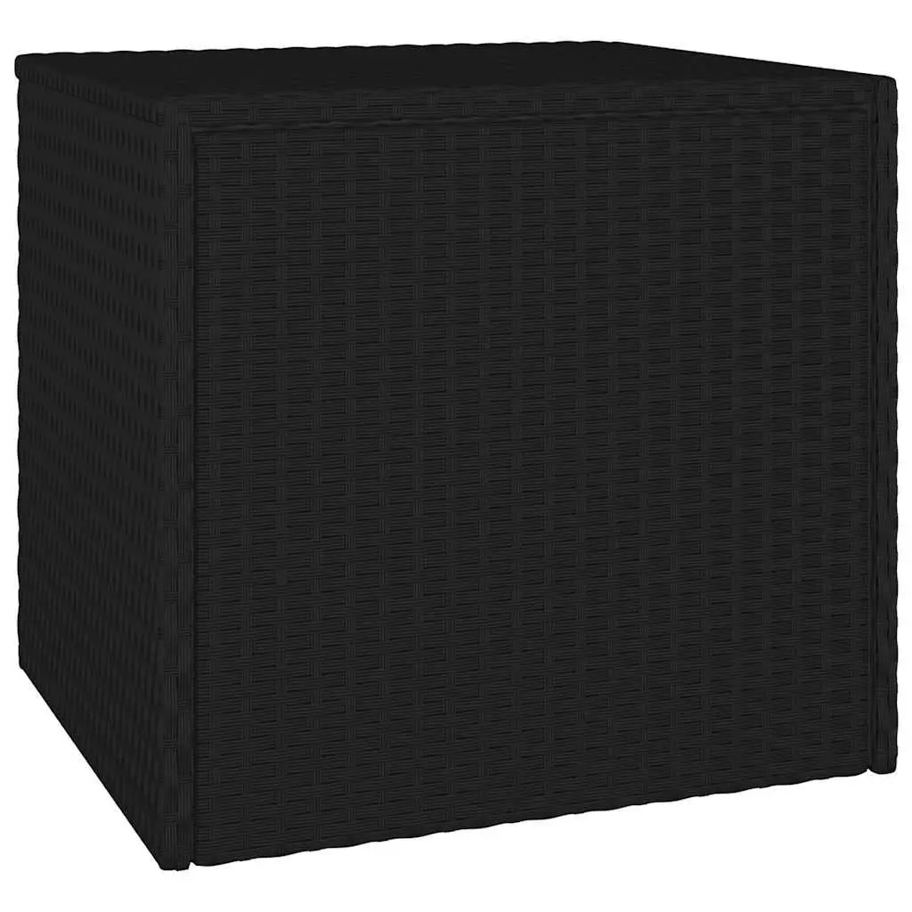 Side Tables Set of 3 Weather Resistant Black PE Rattan Outdoor Garden Accent End Tables