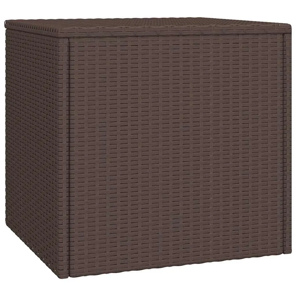 End Tables Set of 3 PE Rattan Brown Different Sizes Shapes Outdoor