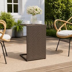 C Table Brown 40x35x60cm Accent End Table Side Sofa Bedside Living Room