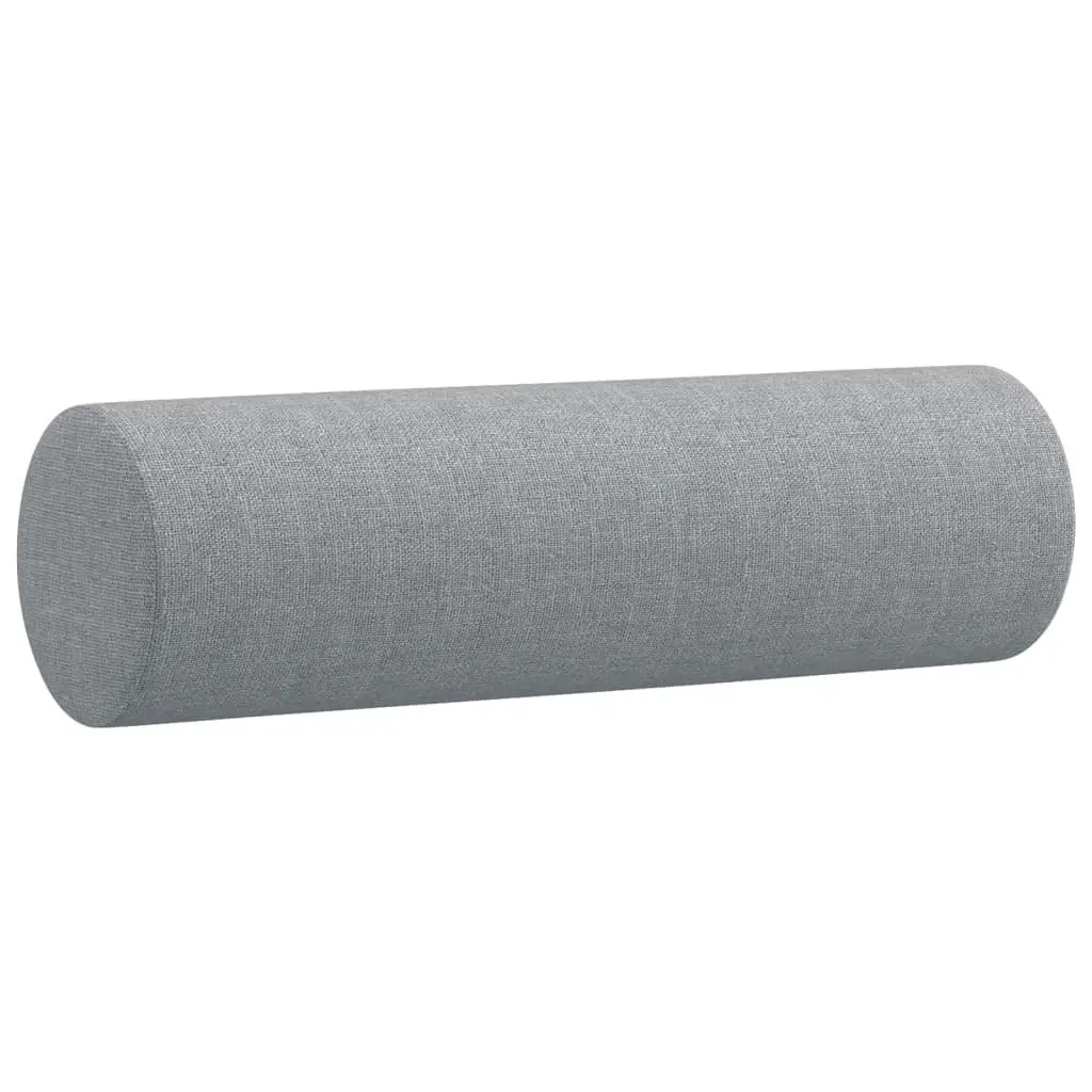 2-Seater Sofa Modern Light Grey Fabric with Removable Pillows