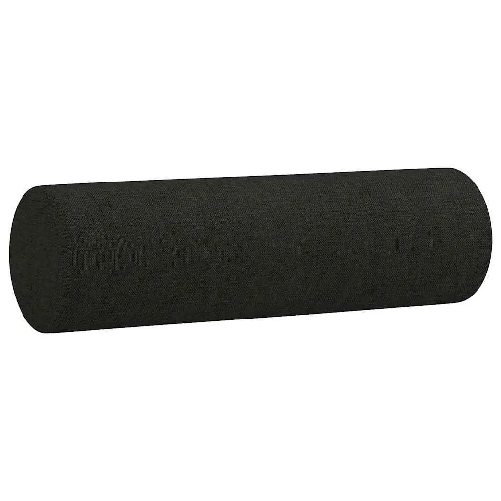 3-Seater Sofa Modern Black Fabric 180cm