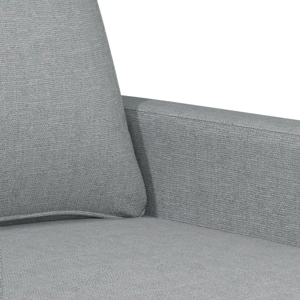 3 Piece Sofa Set Modern Grey Fabric Living Room Furniture Couch with Cushions