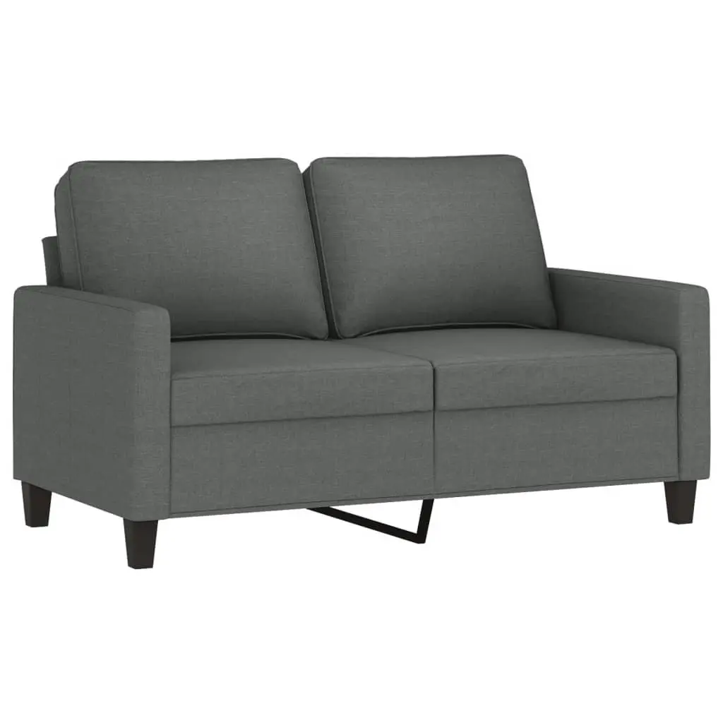 4 Piece Sofa Set Grey Fabric Lounge Suite Living Room Furniture