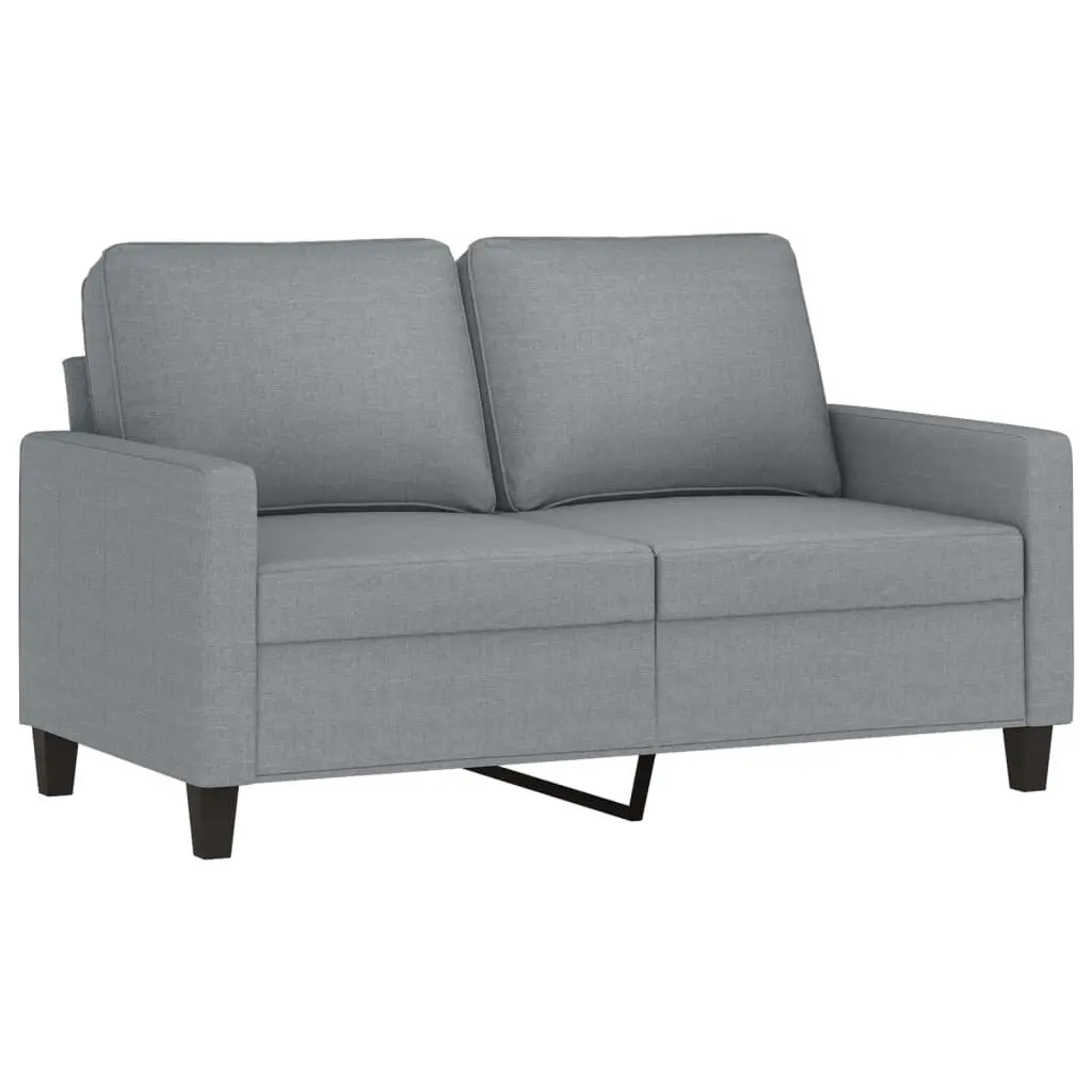 Grey Fabric Sofa Set 2 Piece Lounge Suite Cushions Living Room Seating