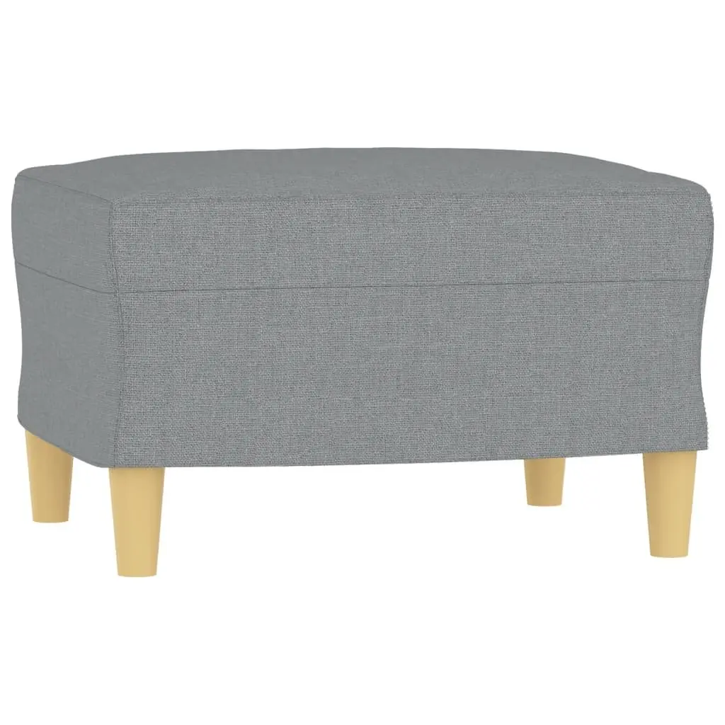3 Piece Sofa Set Grey Fabric Living Room Furniture Lounge Suite