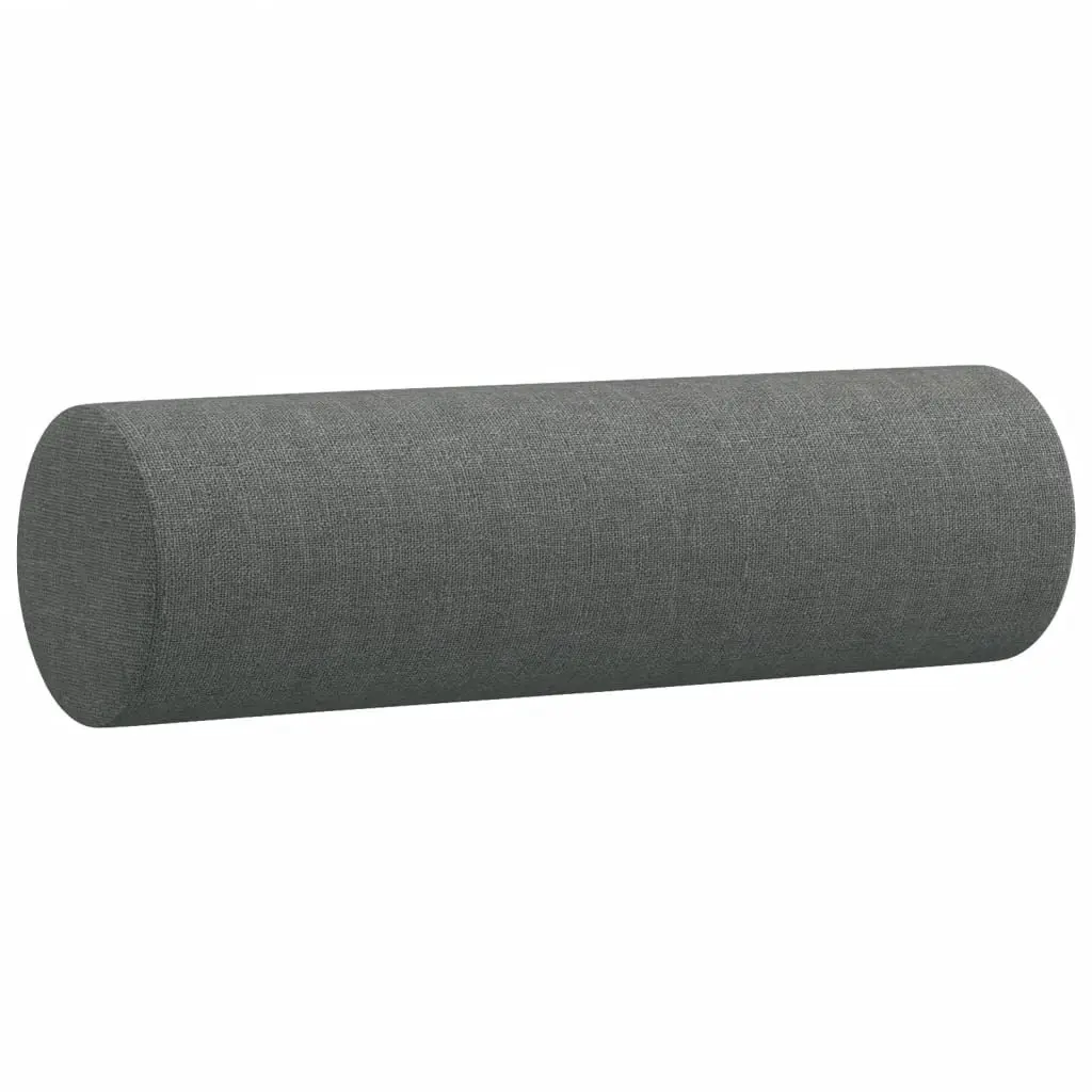 2 Piece Sofa Set with Pillows Grey Fabric Lounge Suite Comfortable Seating