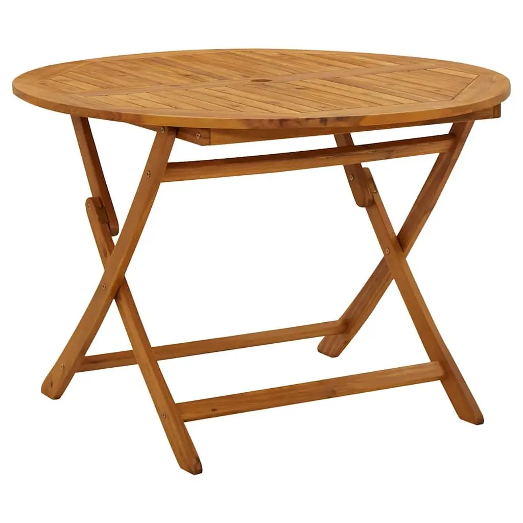 5 Piece Garden Dining Set Solid Acacia Wood Outdoor Furniture Folding Table