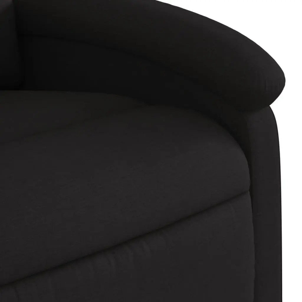Electric Massage Recliner Chair with Power Lift Function Black Fabric