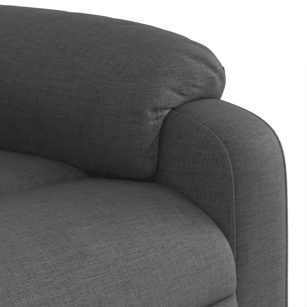 Electric Massage Recliner Chair Electric Reclining Function 135 Degrees Grey Fabric