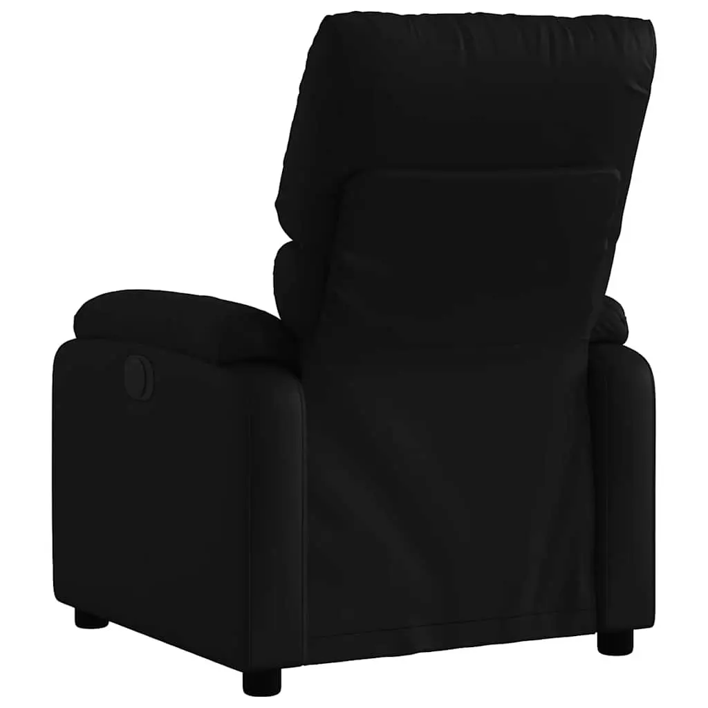 Massage Recliner Chair Manual Recline 6 Vibration Points Black Faux Leather