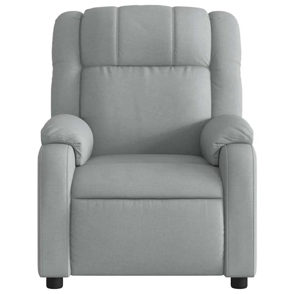 Electric Massage Recliner Chair Vibration Massage Grey Fabric